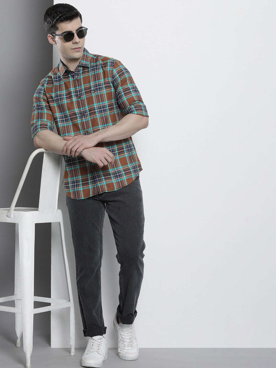 Shop Men Checkered Shirt Online.