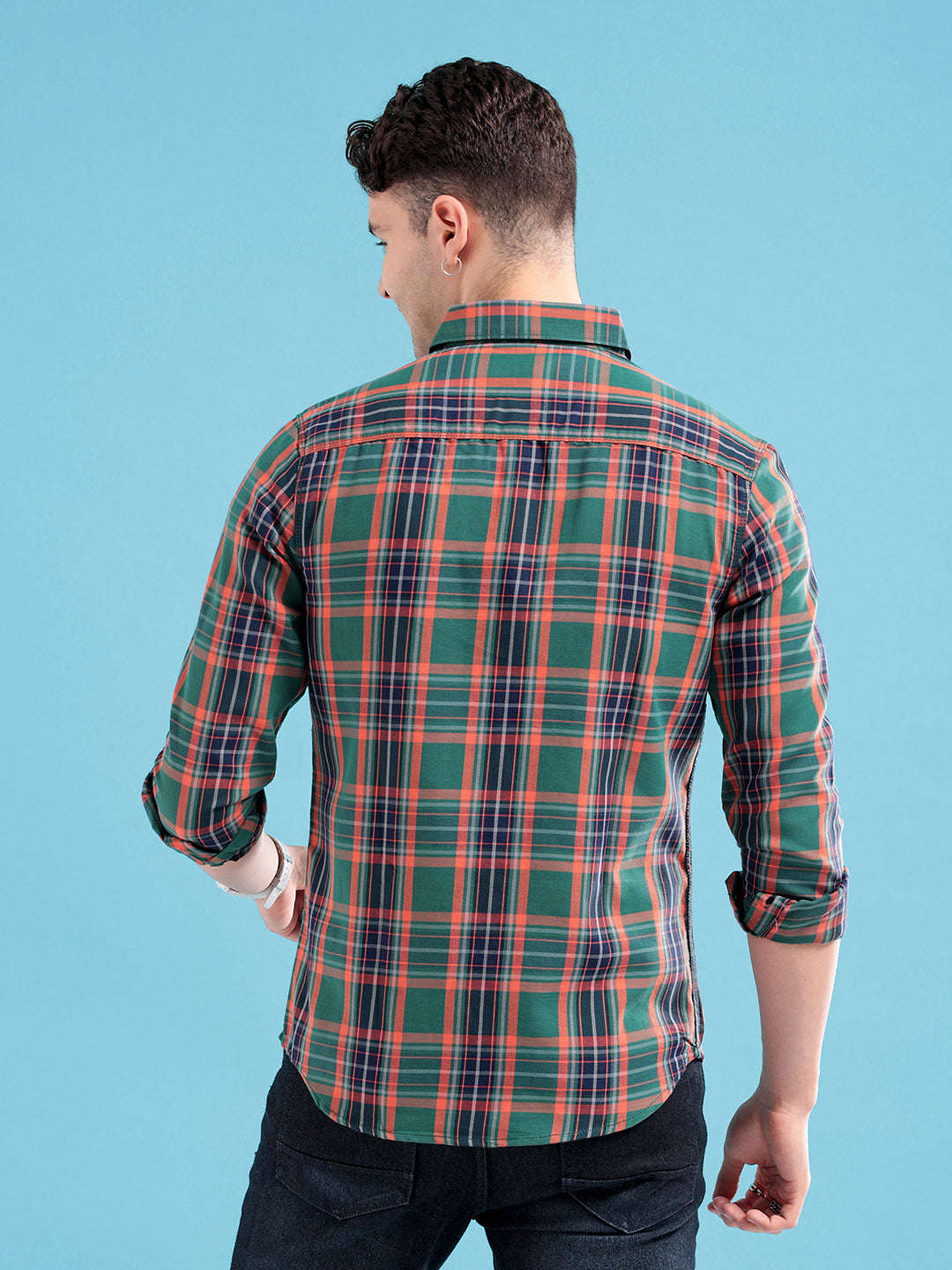 Shop Men Checkered Shirt Online.