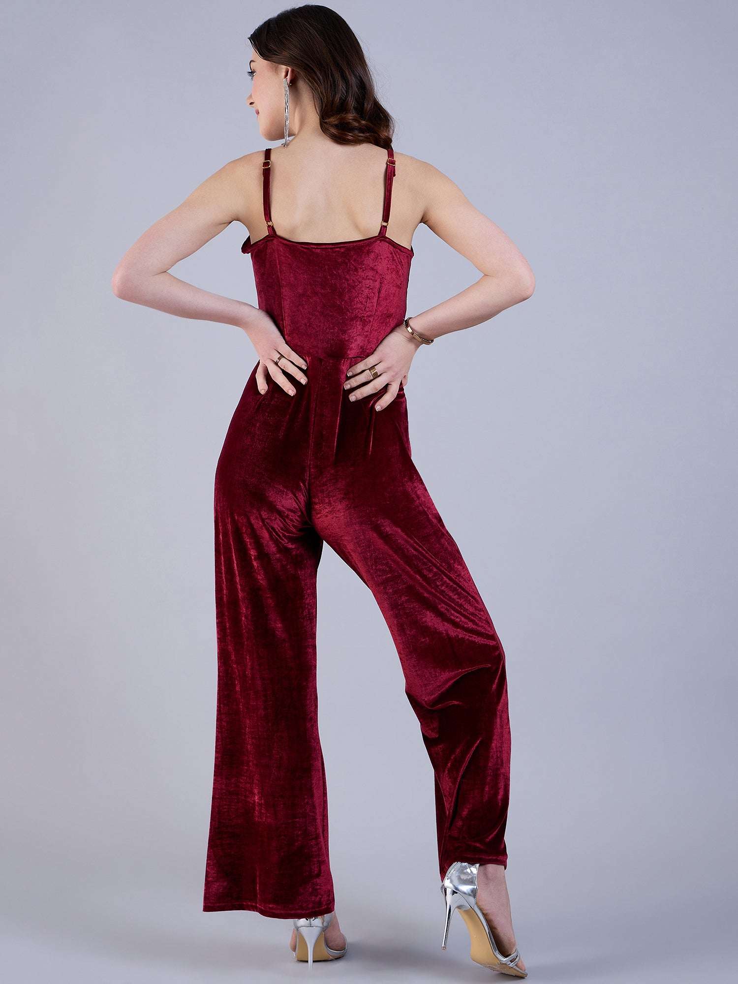 Shop Women Solid Jumpsuit Online.