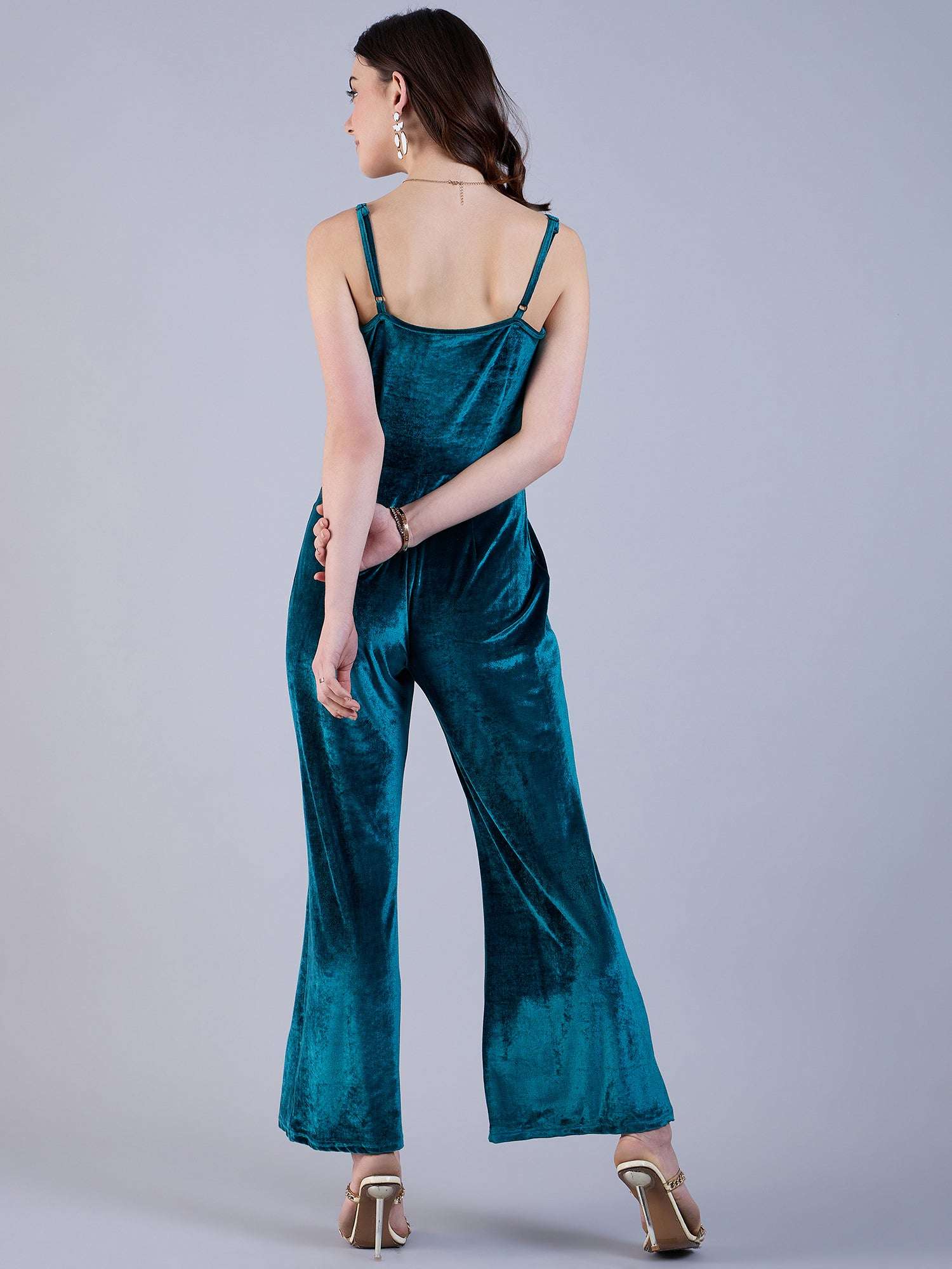 Shop Women Solid Jumpsuit Online.