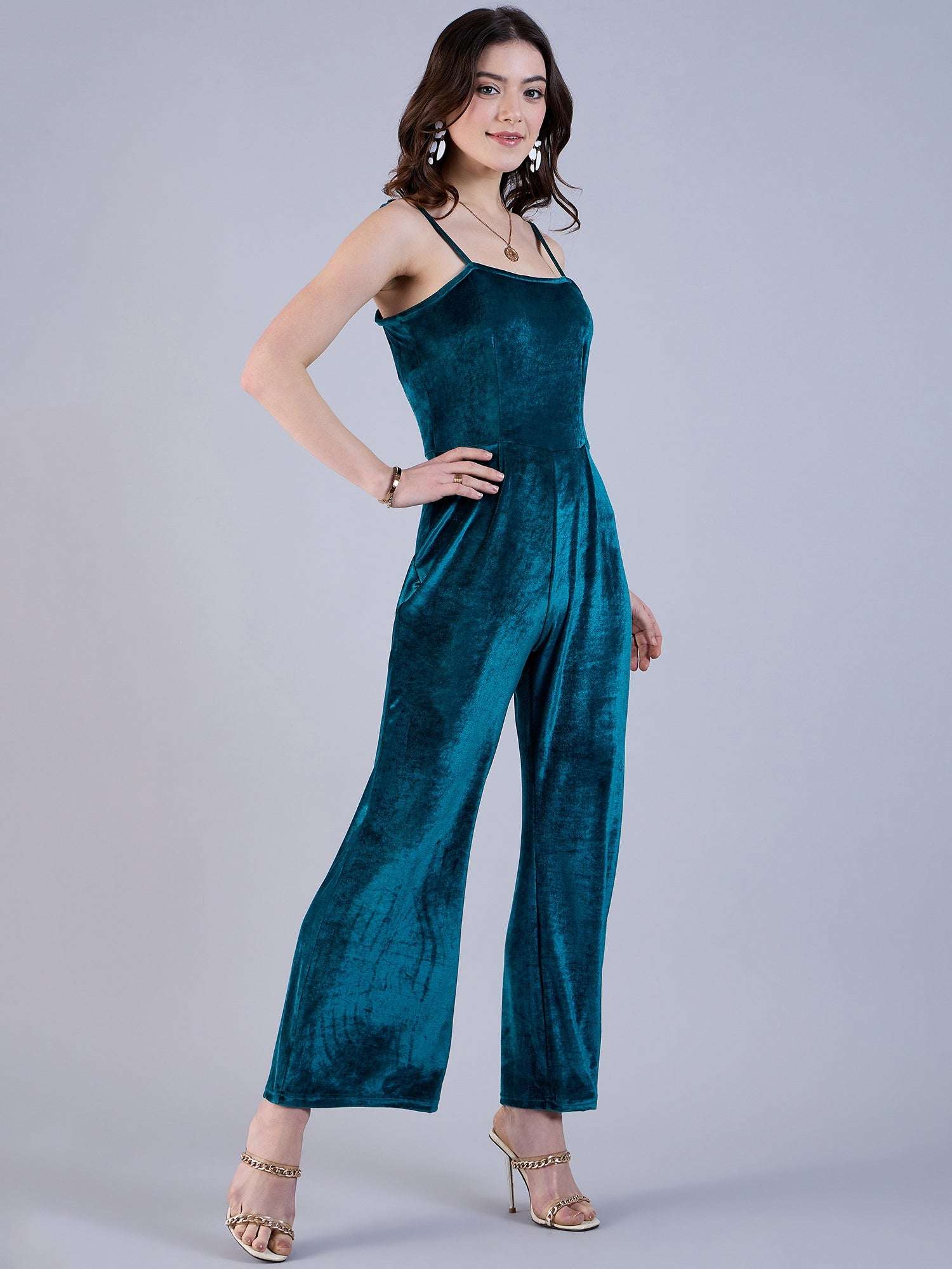 Shop Women Solid Jumpsuit Online.