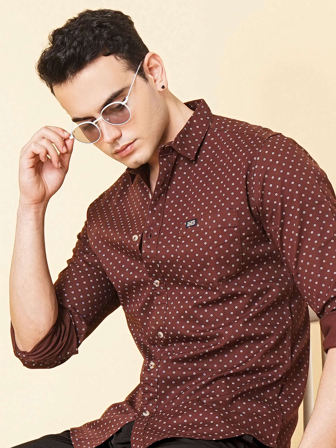 Shop Men Printed Casual Shirt Online.