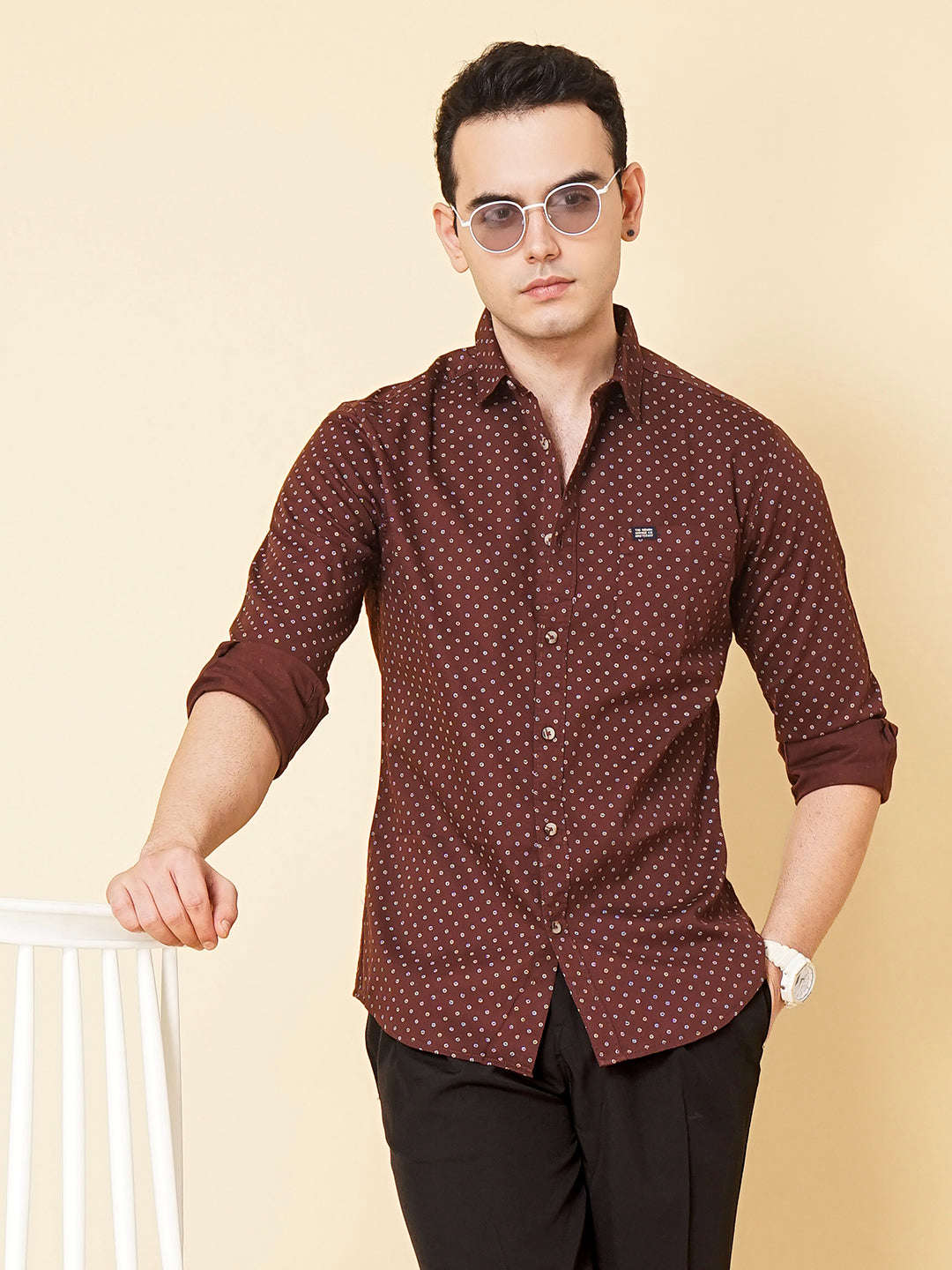 Shop Men Printed Casual Shirt Online.