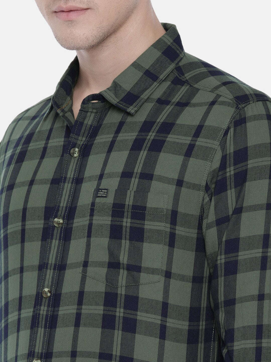 Shop Men Checked Casual Shirt Online.