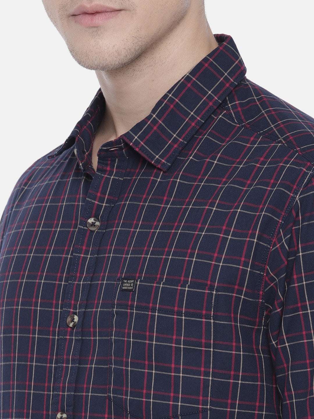 Shop Men Casual Checked Shirt Online.