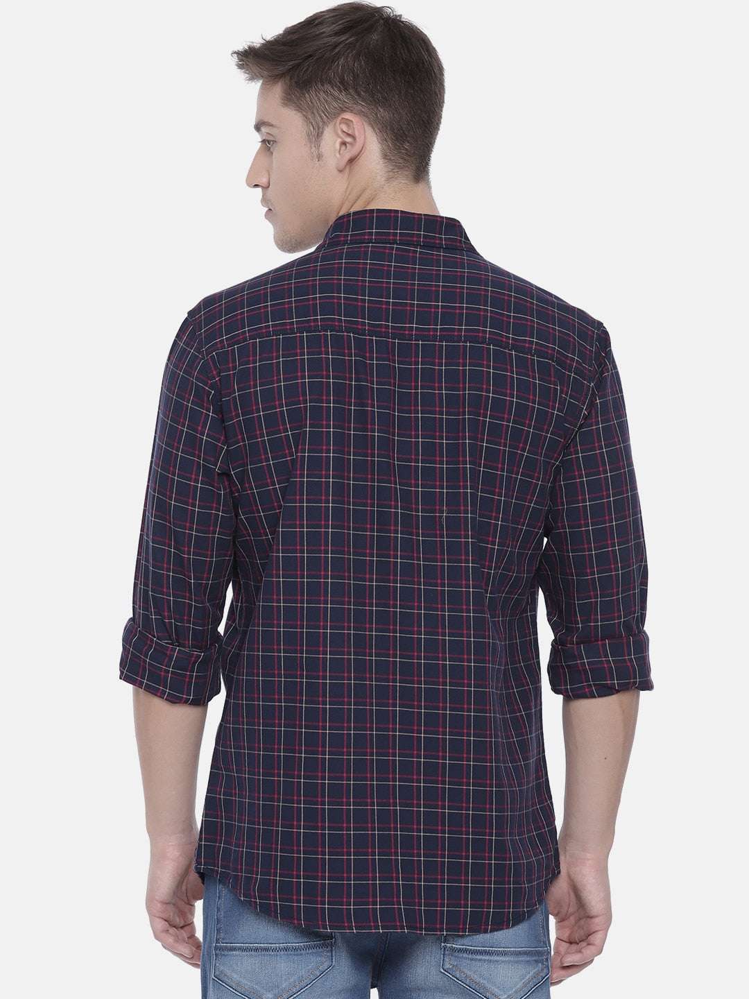 Shop Men Casual Checked Shirt Online.