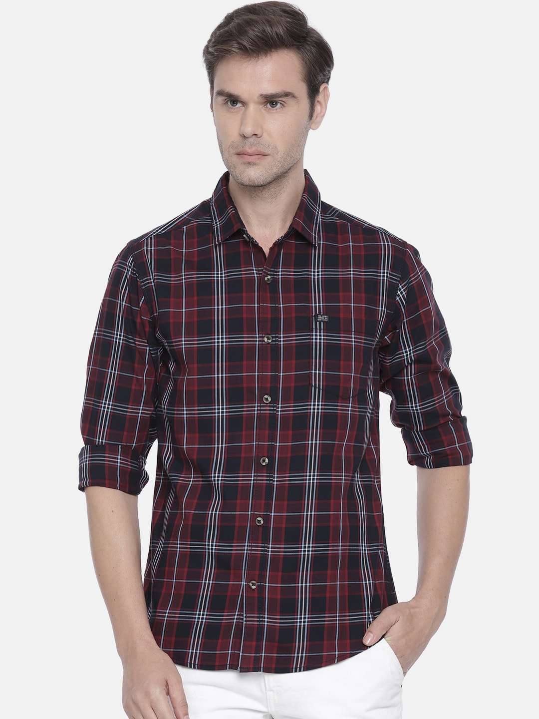 Shop Men Casual Checked Shirt Online.