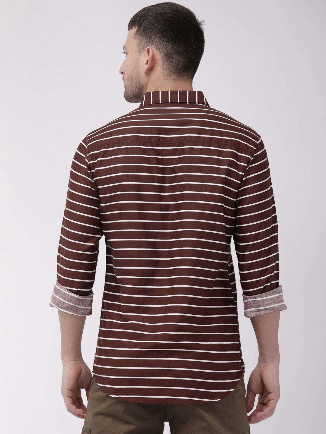 Shop Men Striped Casual Shirt Online.