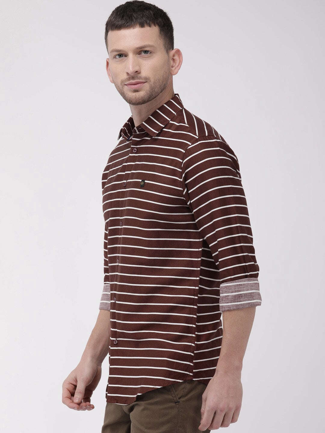 Shop Men Striped Casual Shirt Online.