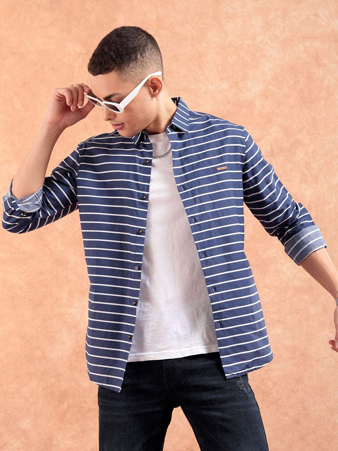 Shop Men Striped Casual Shirt Online.