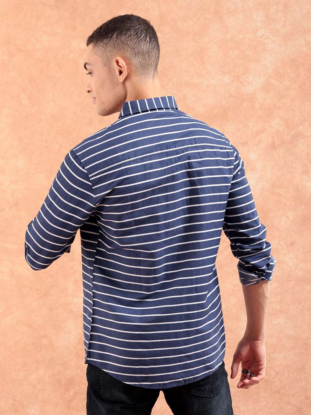 Shop Men Striped Casual Shirt Online.