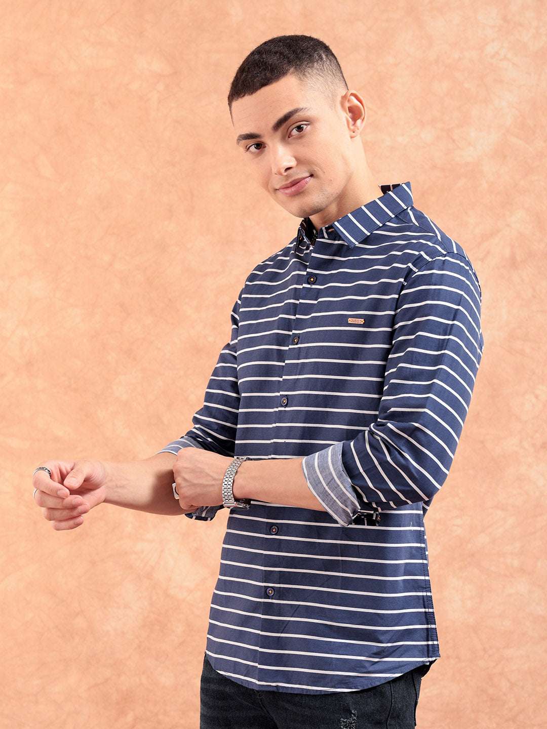 Shop Men Striped Casual Shirt Online.