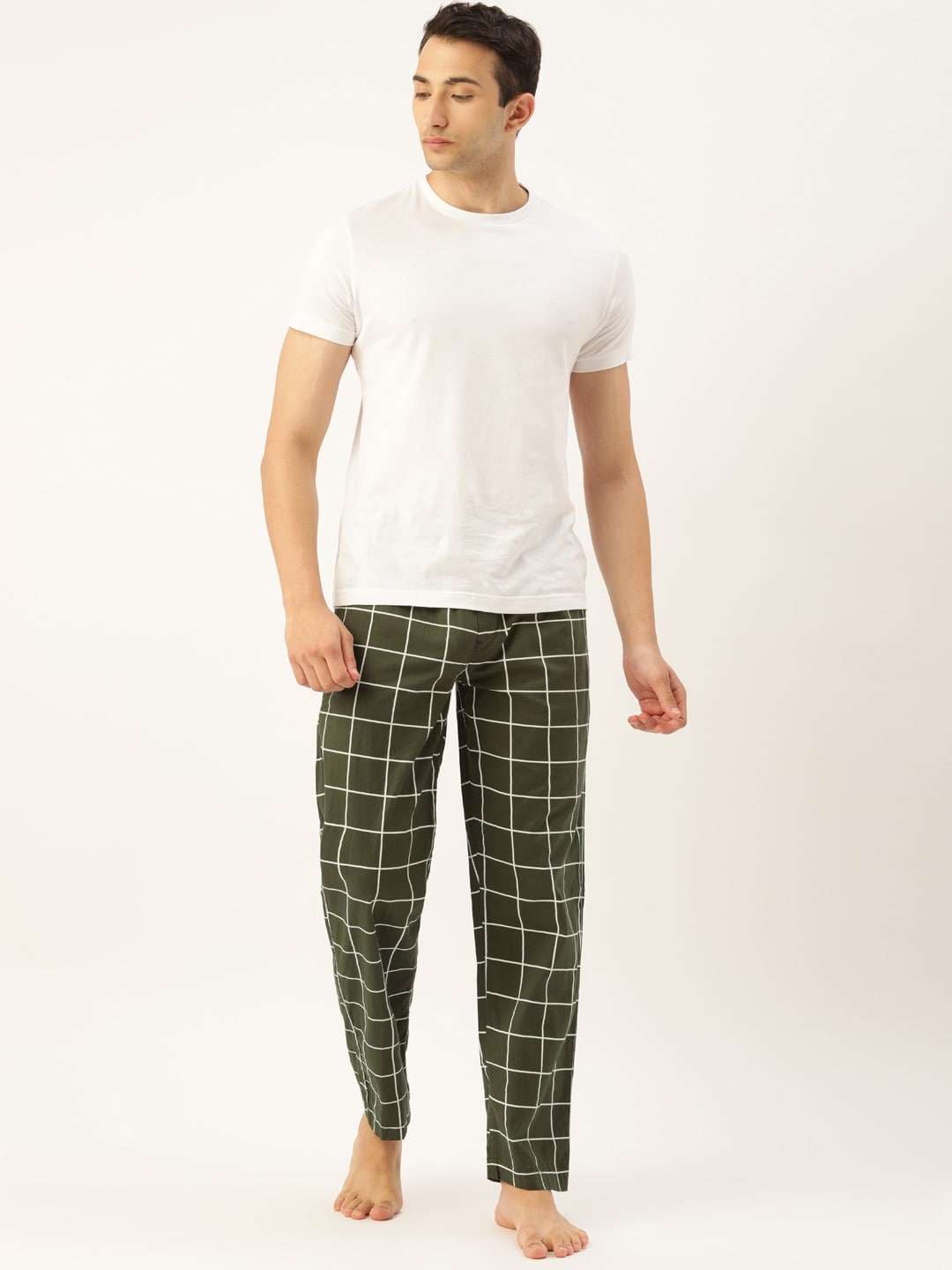 Shop Men Checkered Lounge Pant Online.