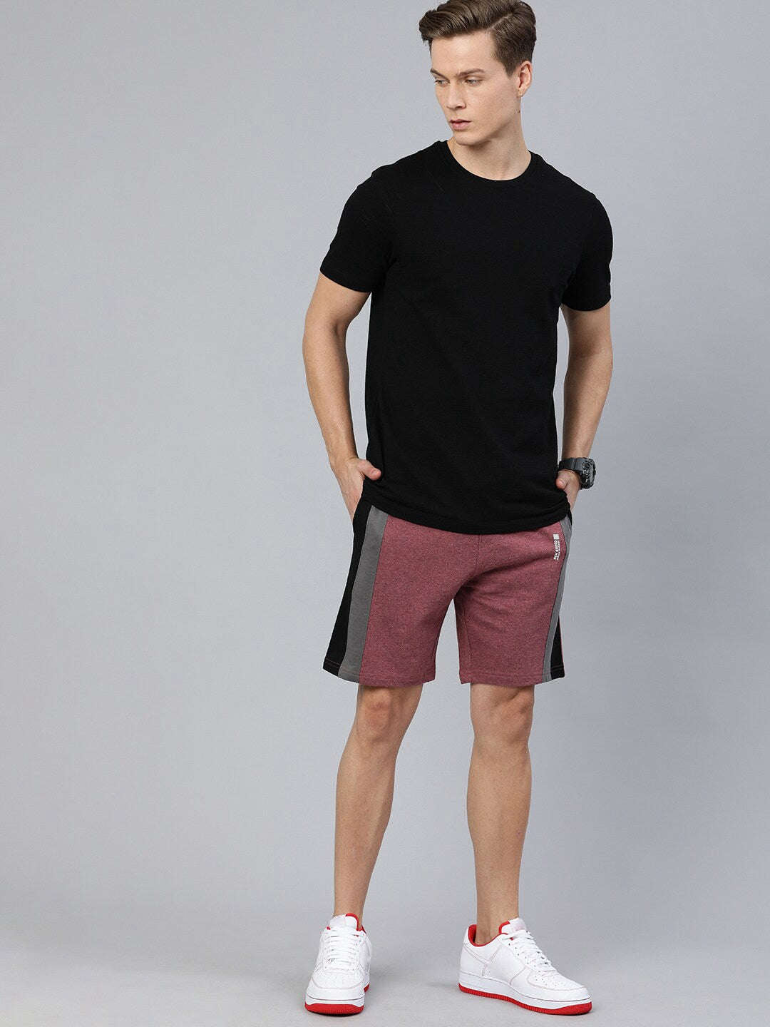 Shop Men Solid Shorts Online.