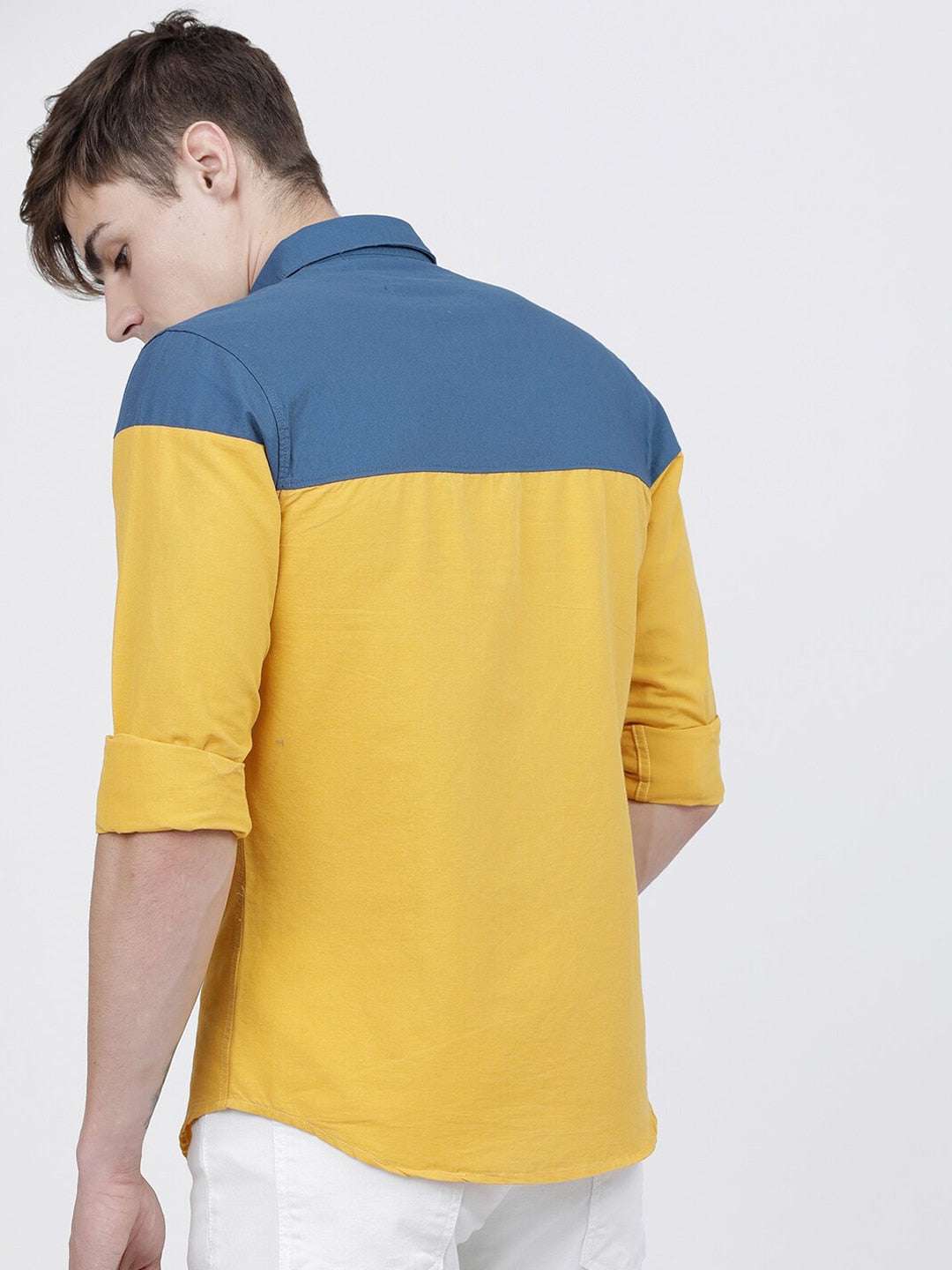 Shop Men Color Block Shirt Online.