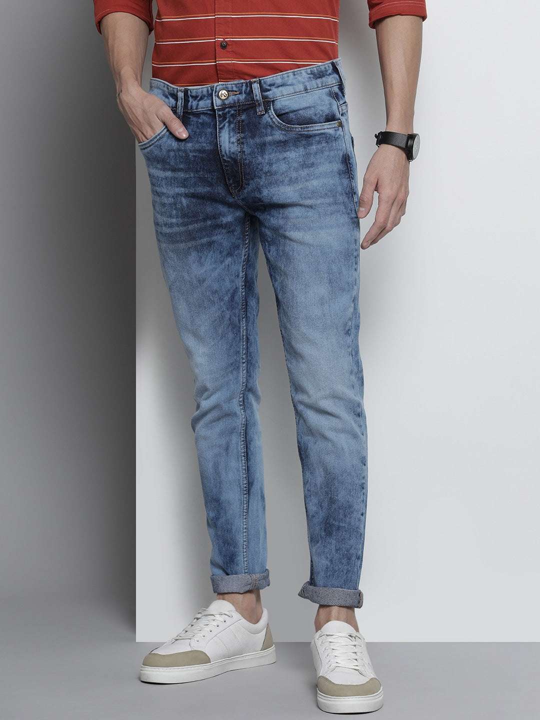 Shop Men Solid Jeans Online.