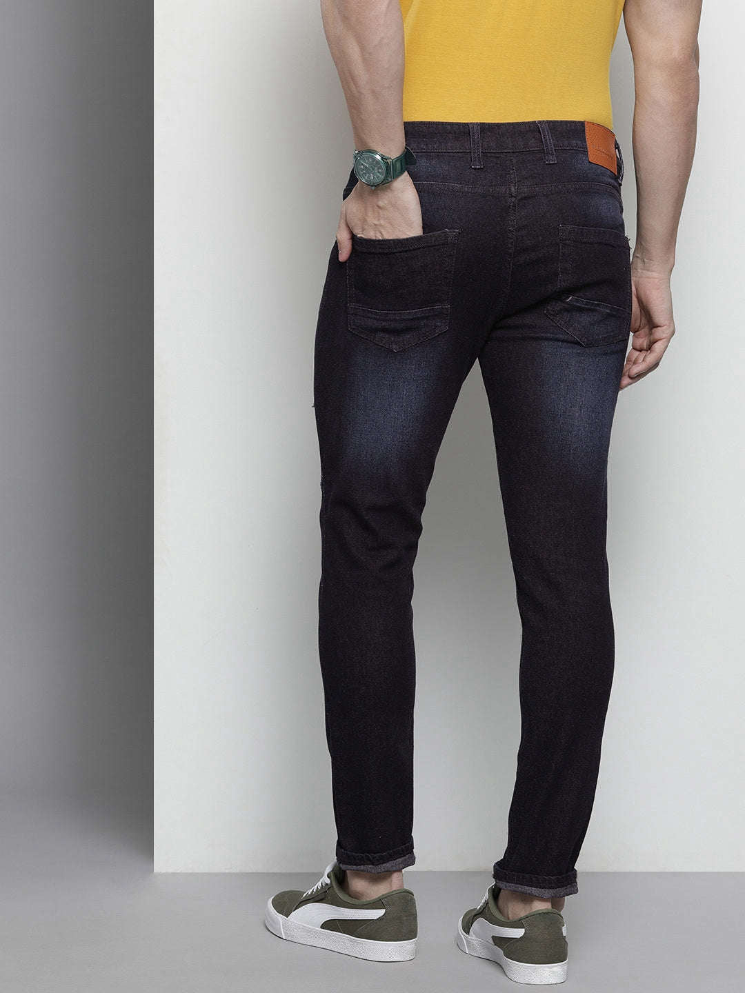 Shop Men Solid Jeans Online.