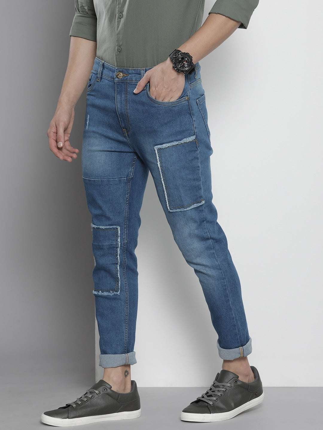 Shop Men Solid Jeans Online.