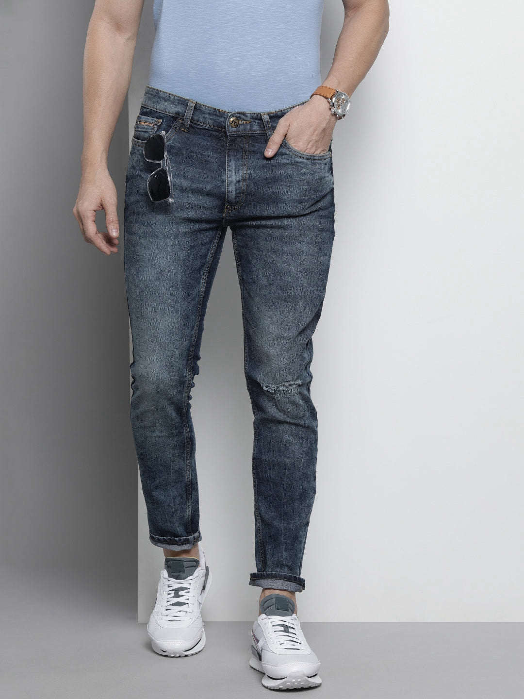 Shop Men Solid Jeans Online.