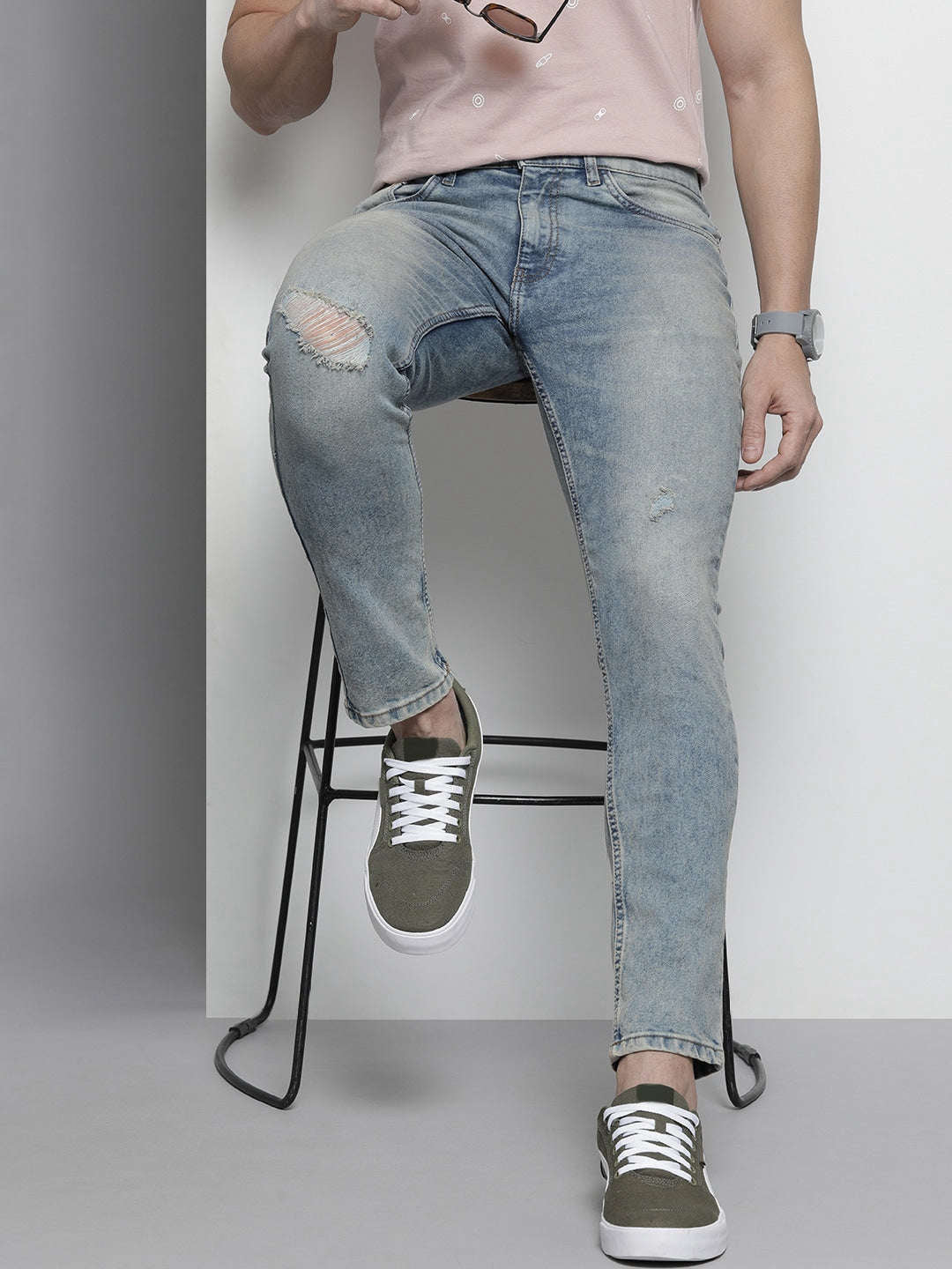 Shop Men Solid Jeans Online.