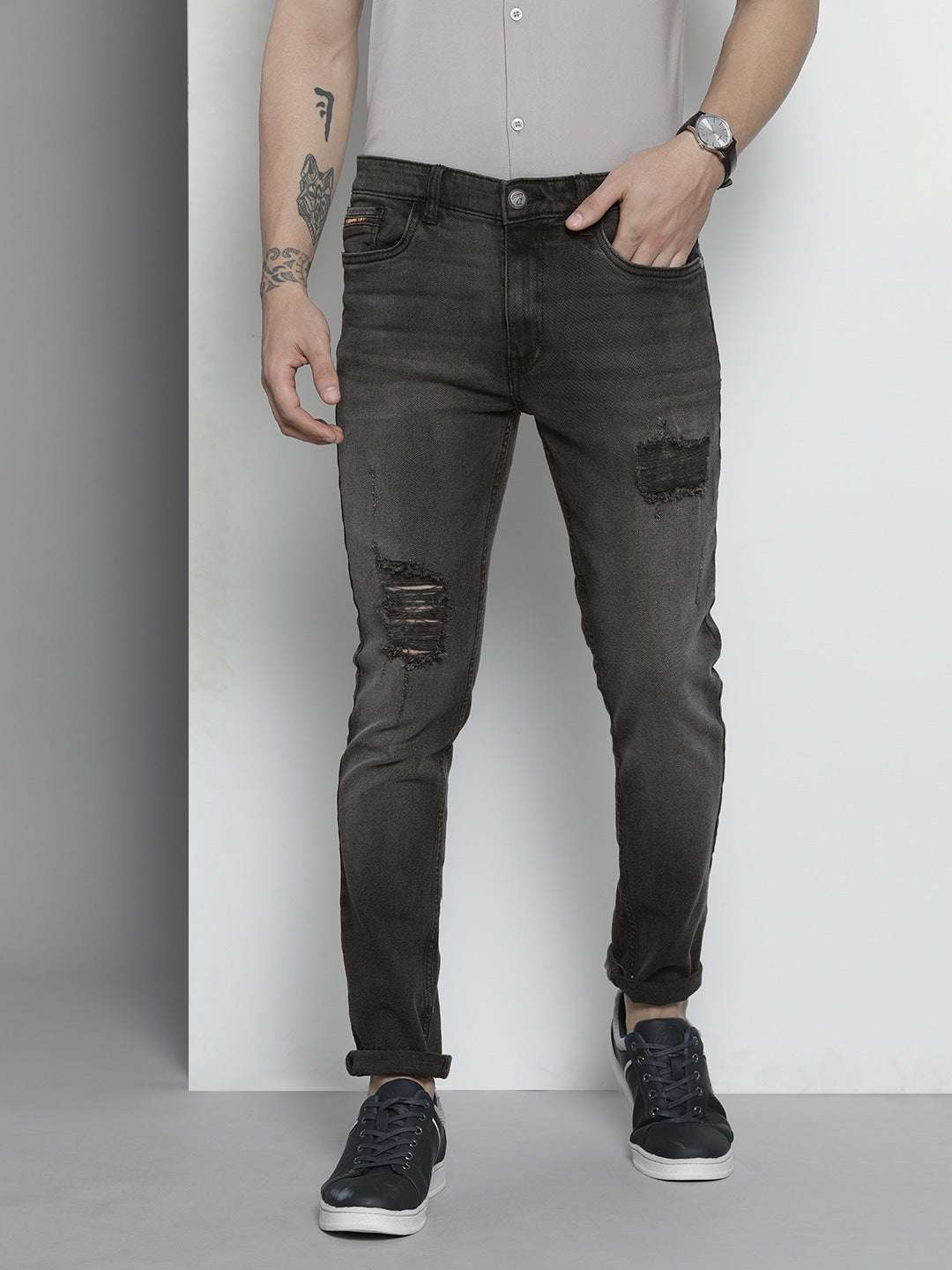 Shop Men Solid Jeans Online.