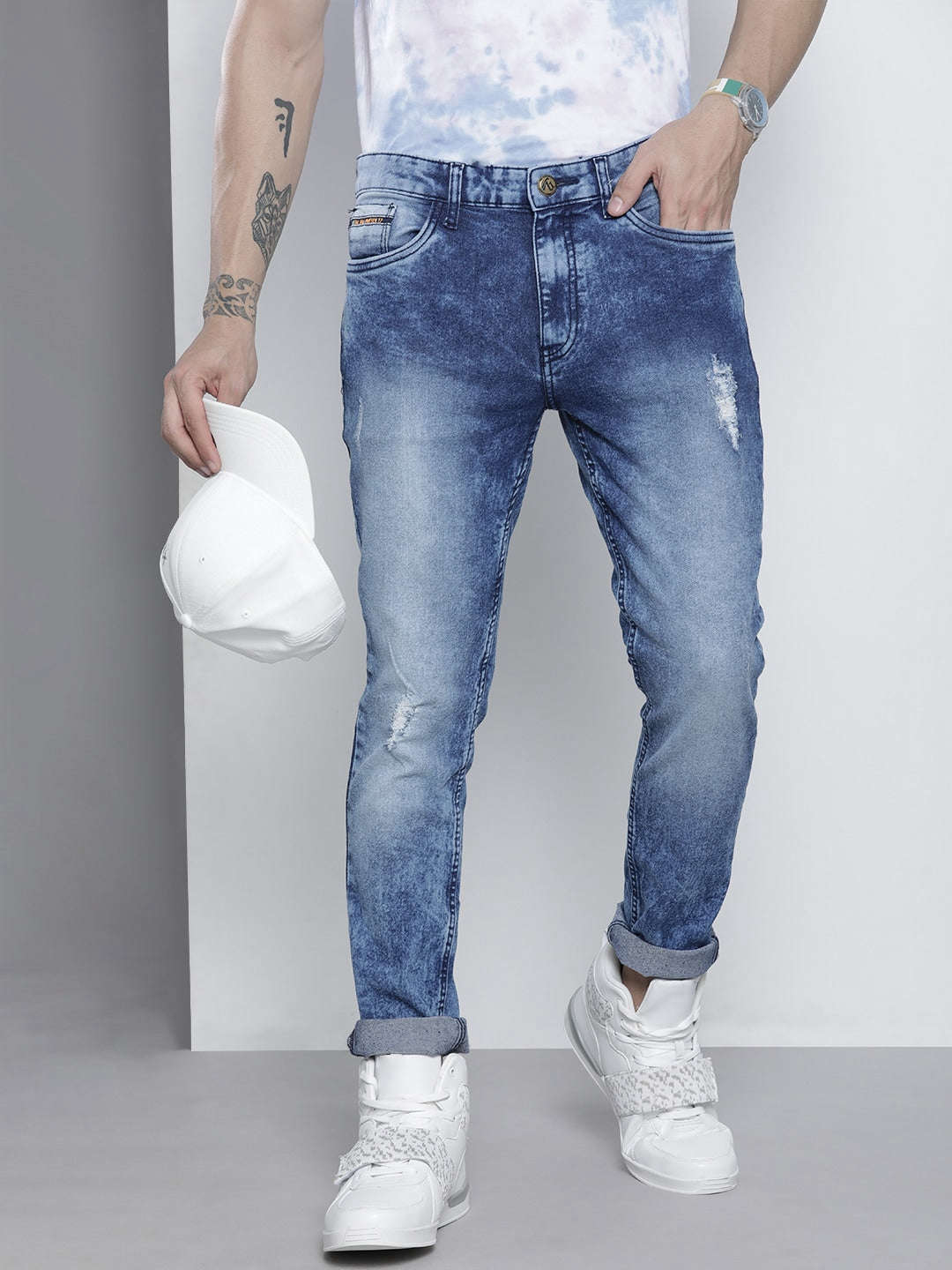 Shop Men Solid Jeans Online.