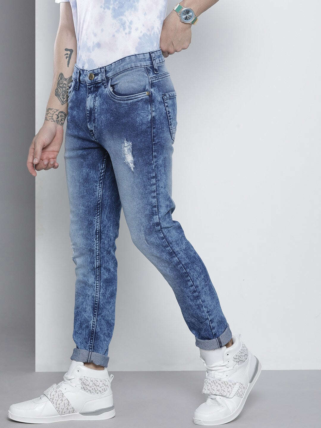 Shop Men Solid Jeans Online.