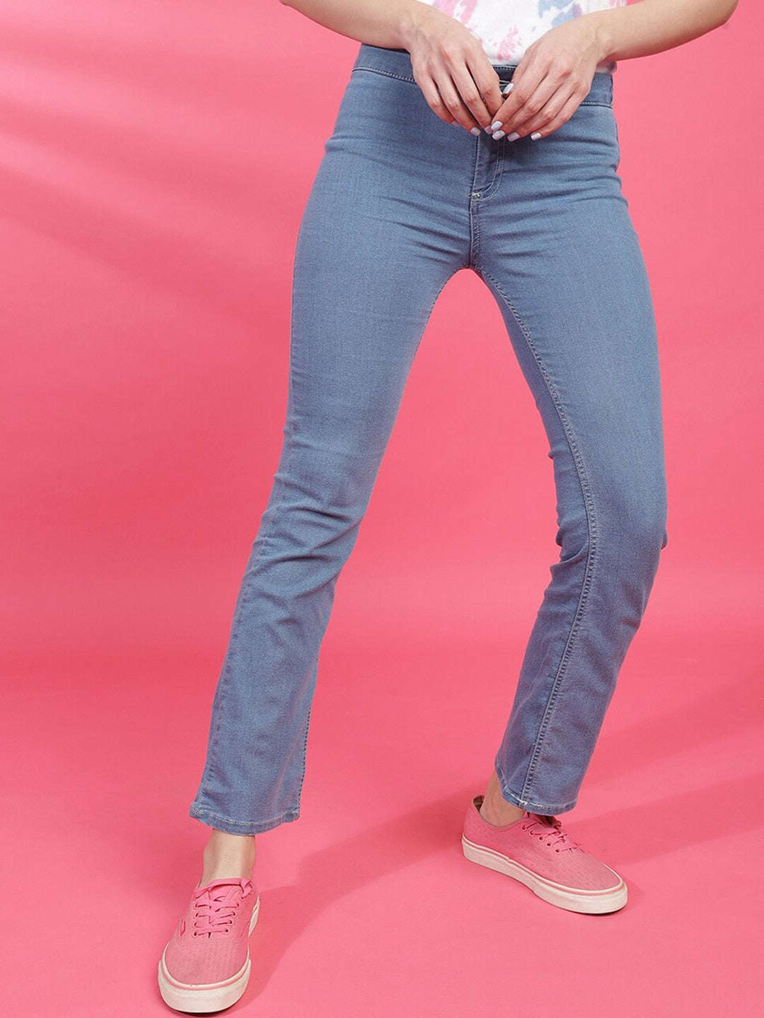 Shop Women Solid Jeans Online.