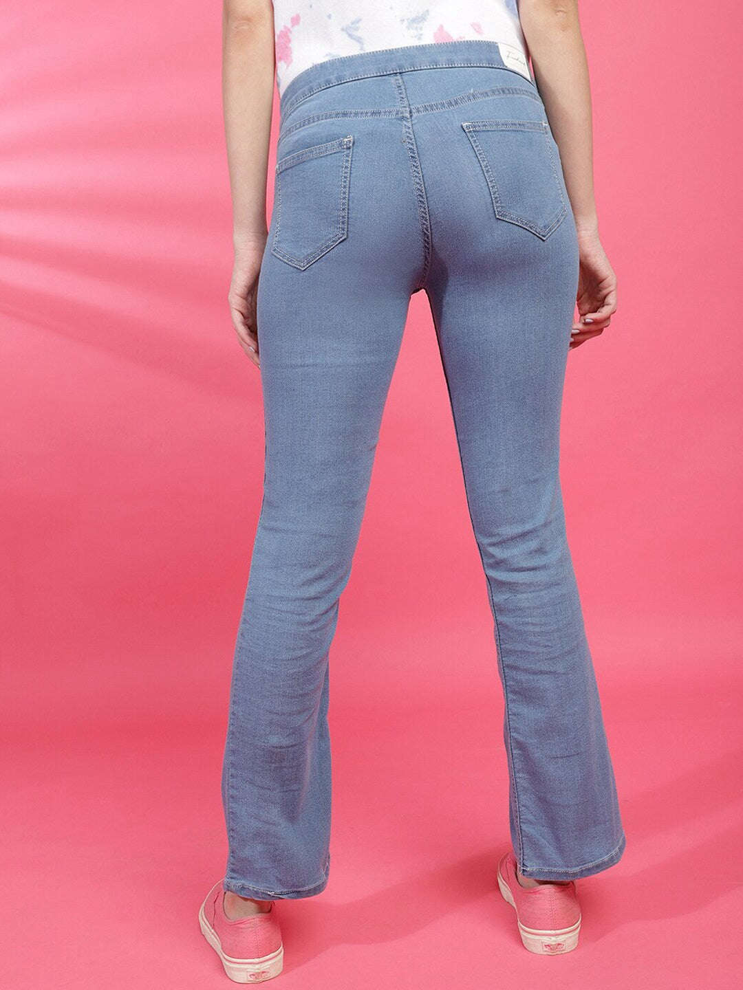 Shop Women Solid Jeans Online.