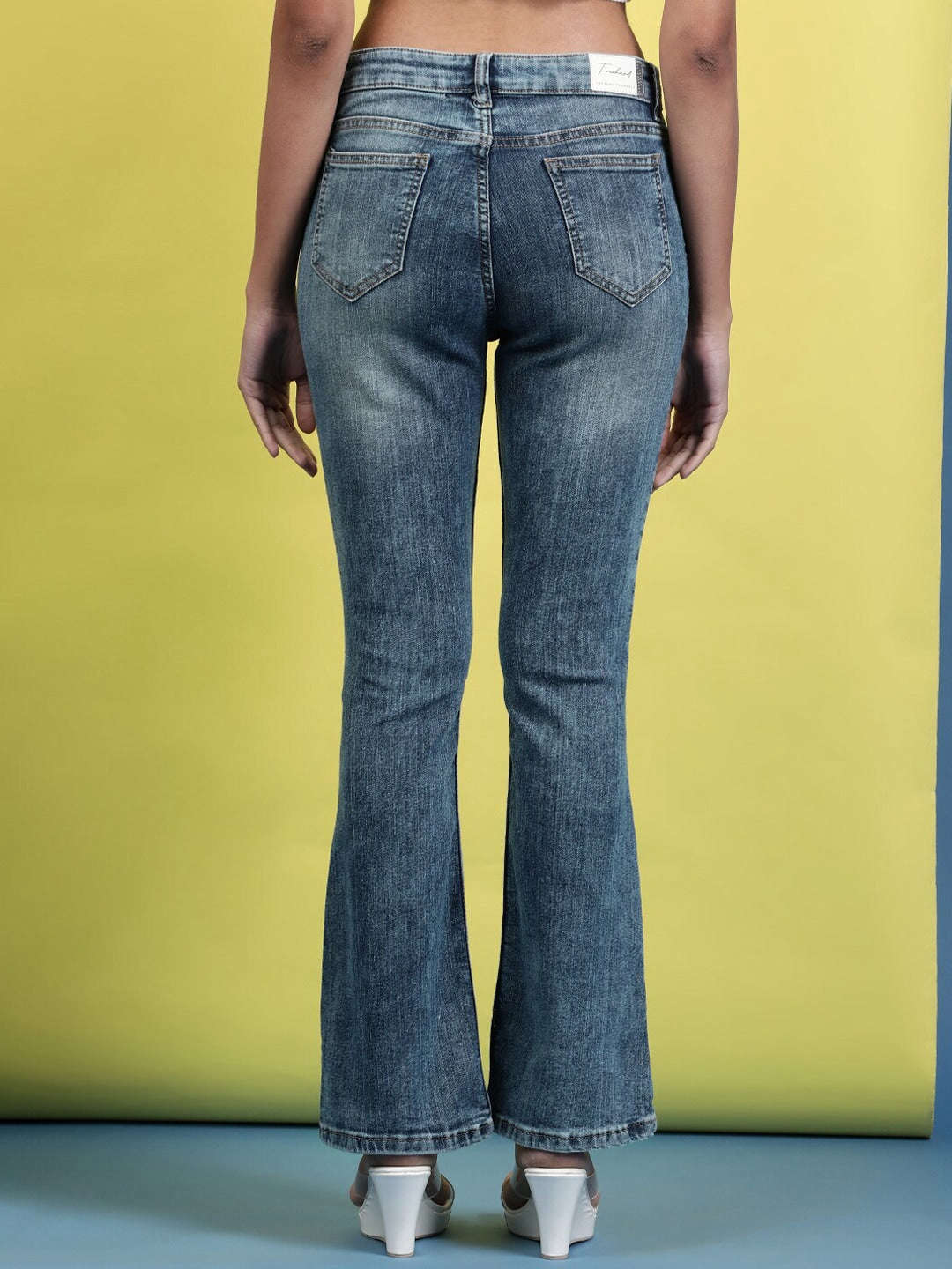 Shop Women Clean Look Bootcut Jeans Online.