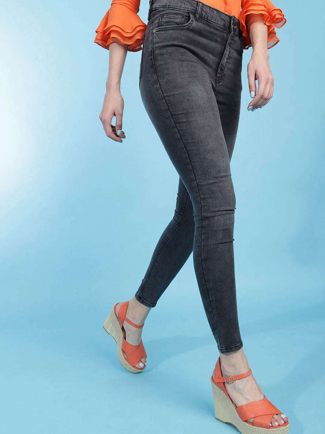 Shop Women Denim Jegging Online.