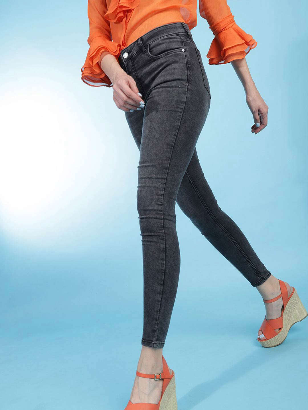 Shop Women Denim Jegging Online.