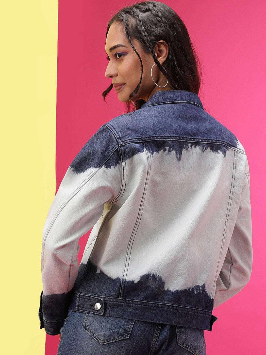 Shop Women Tie & Dye Jacket Online.