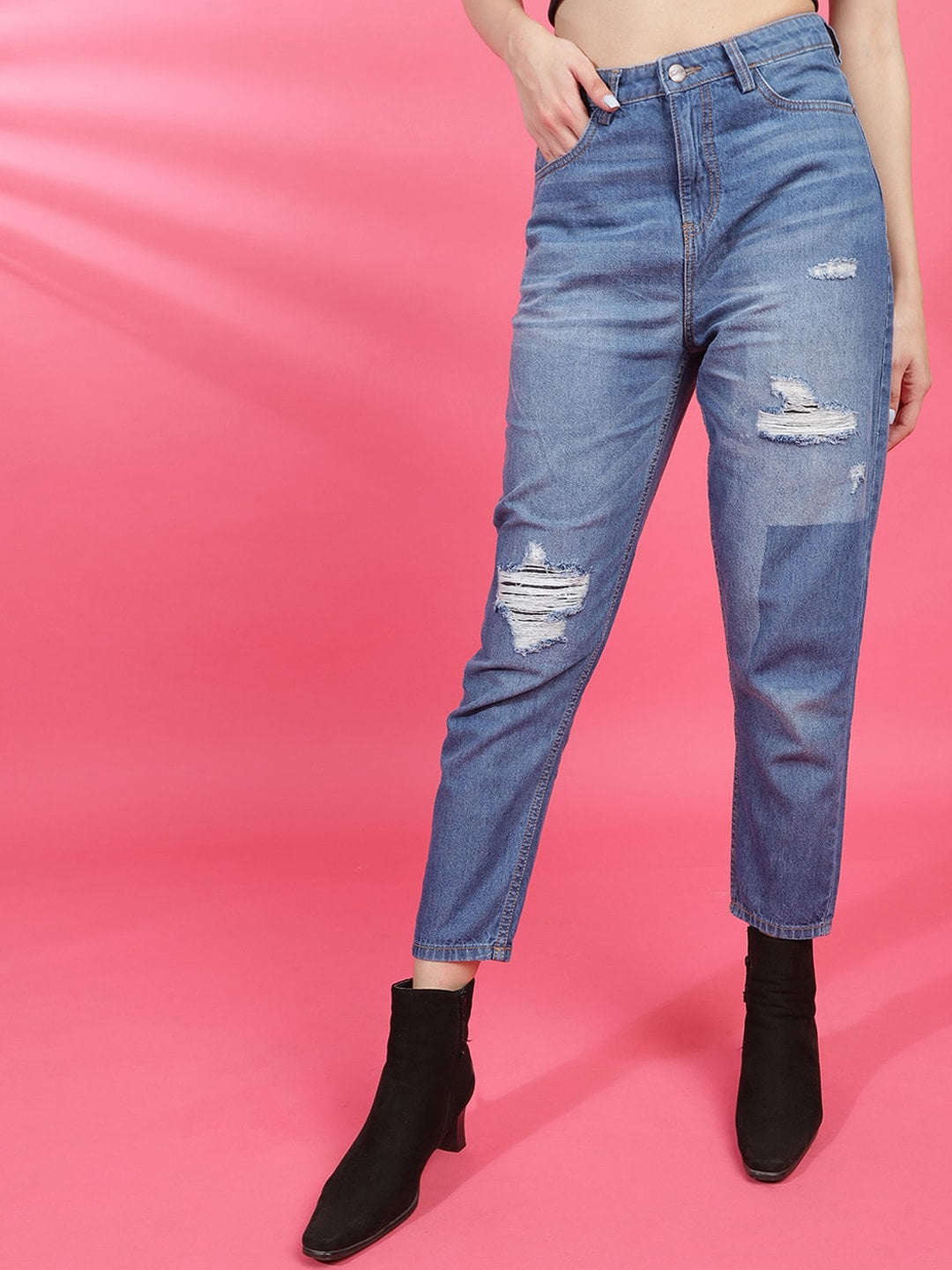 Shop Women Solid Jeans Online.