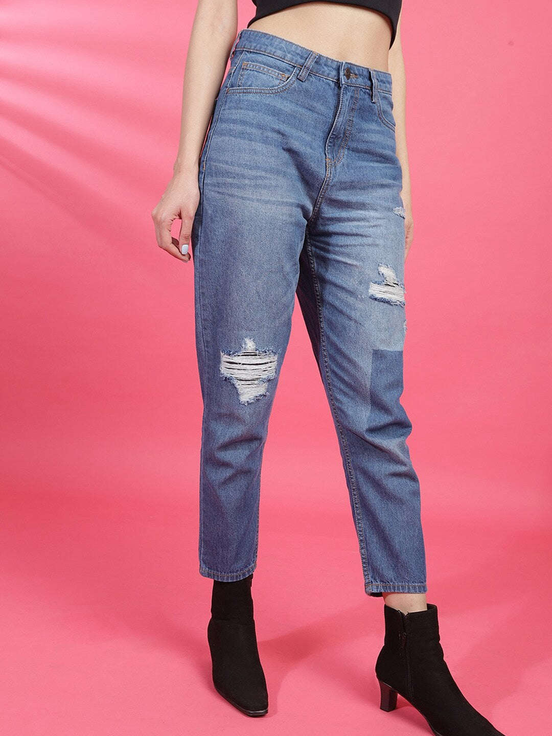 Shop Women Solid Jeans Online.