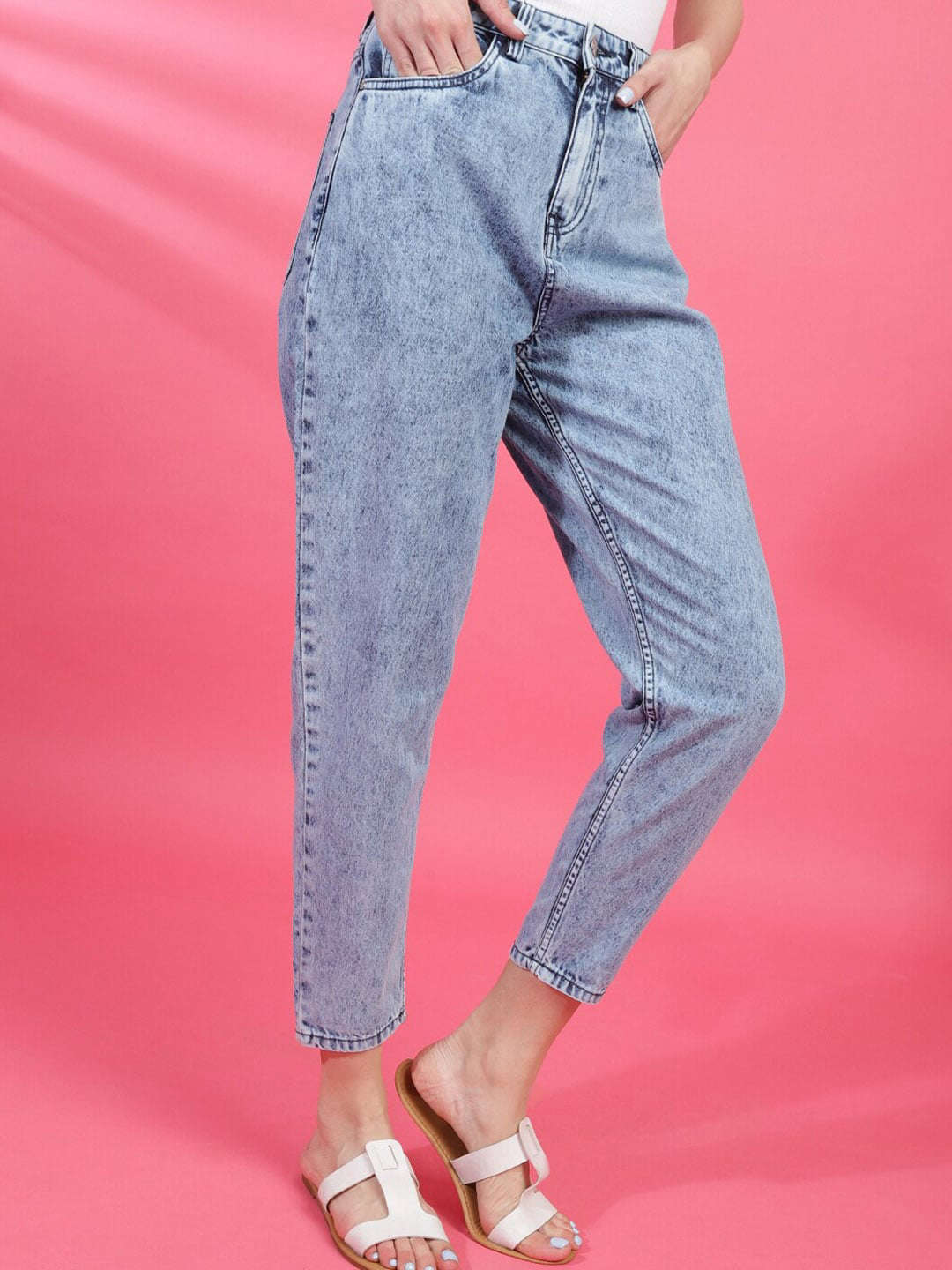 Shop Women Solid Jeans Online.