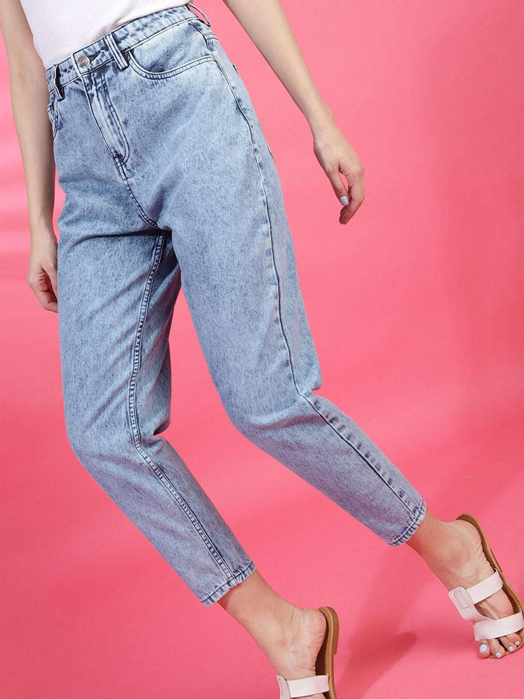 Shop Women Solid Jeans Online.