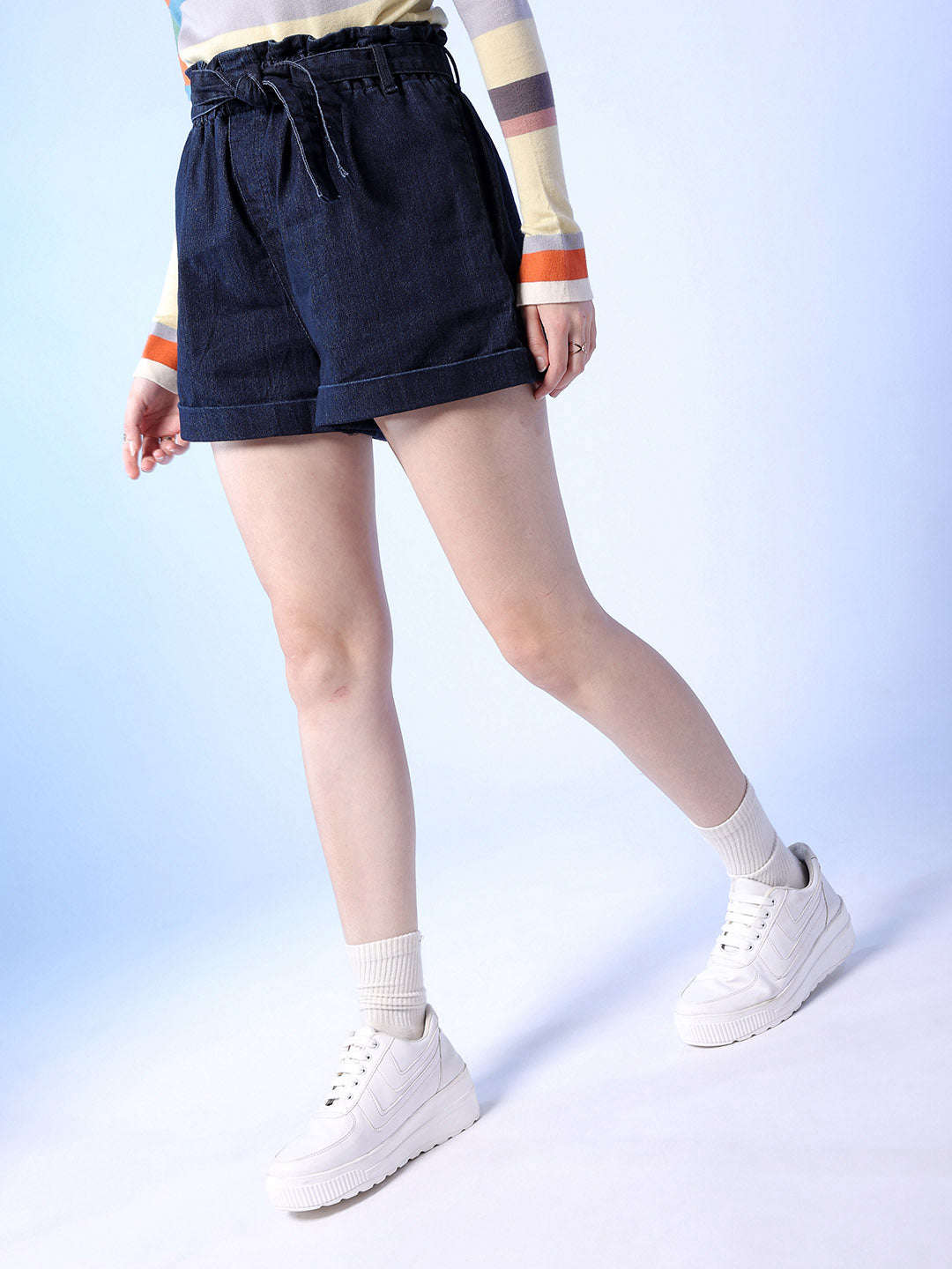 Shop Women Solid Shorts Online.