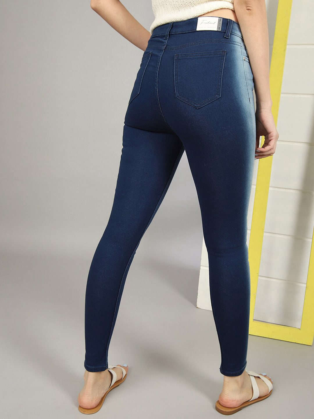 Shop Women Solid Jeans Online.