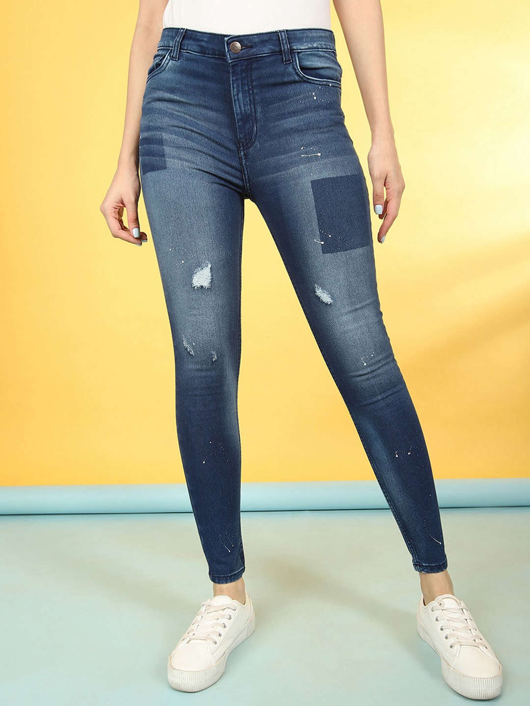 Shop Women Solid Jeans Online.