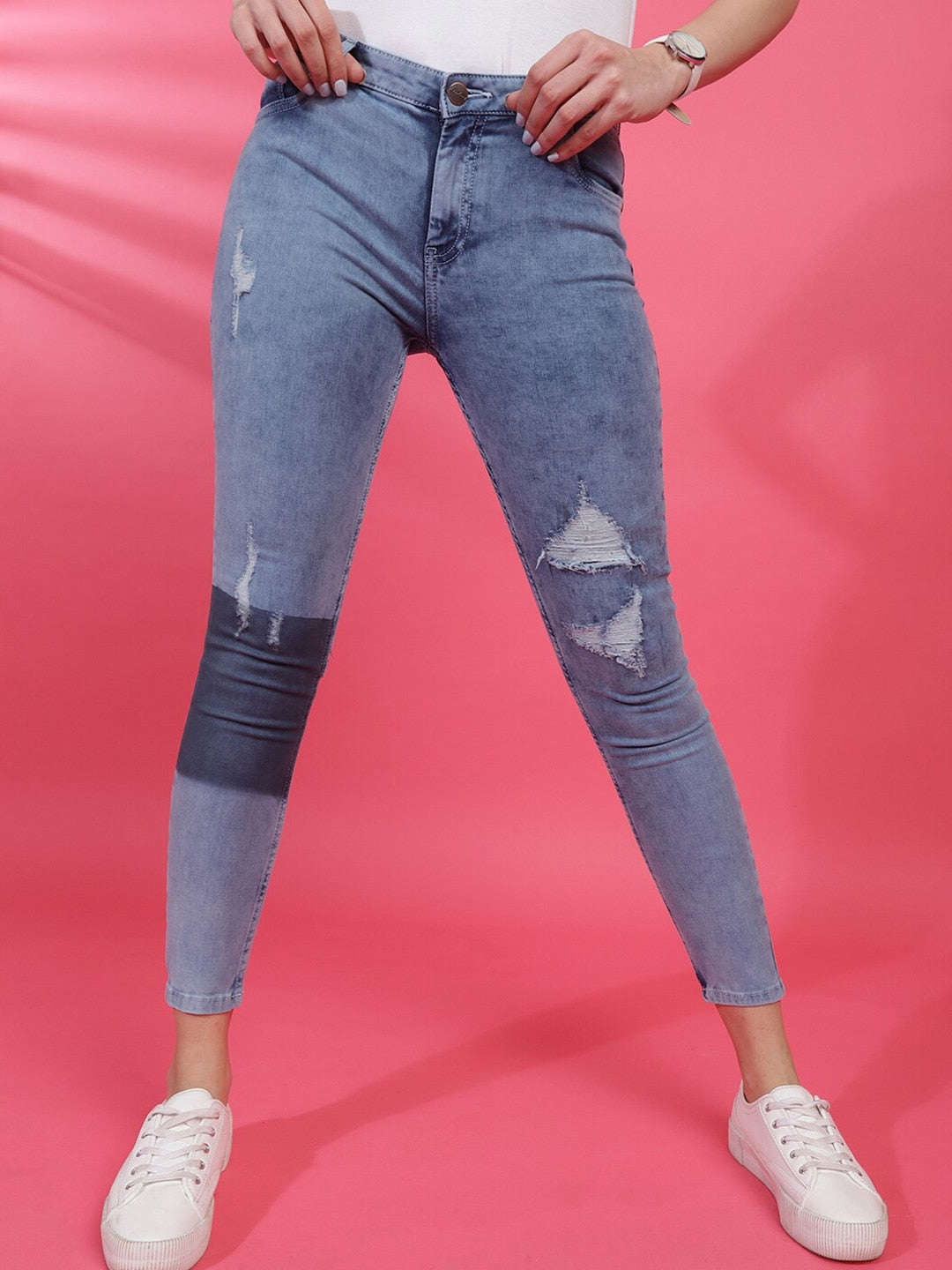 Shop Women Solid Jeans Online.