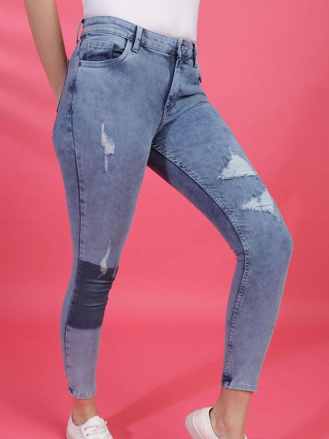 Shop Women Solid Jeans Online.