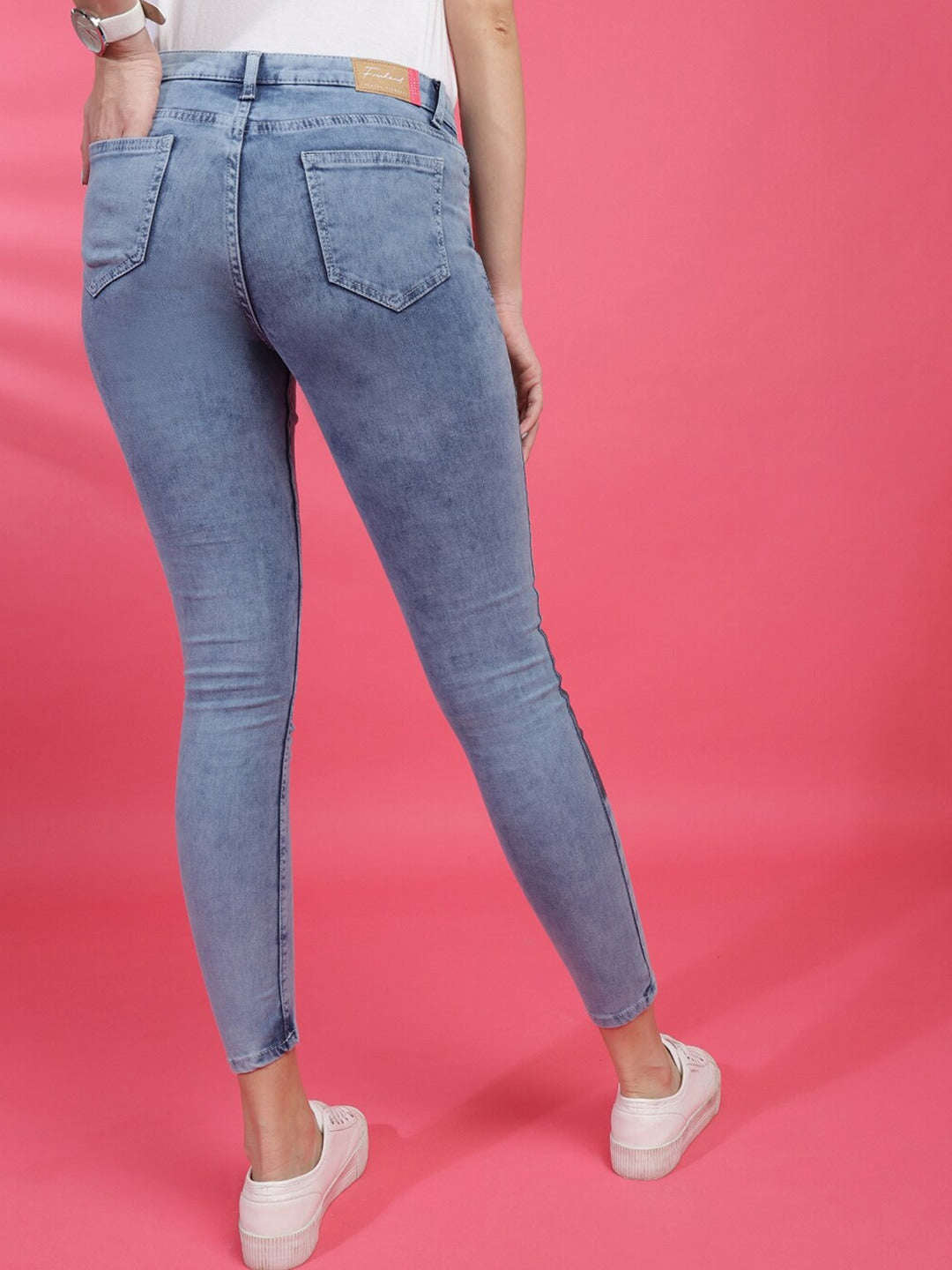 Shop Women Solid Jeans Online.