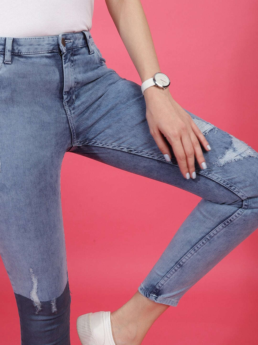 Shop Women Solid Jeans Online.