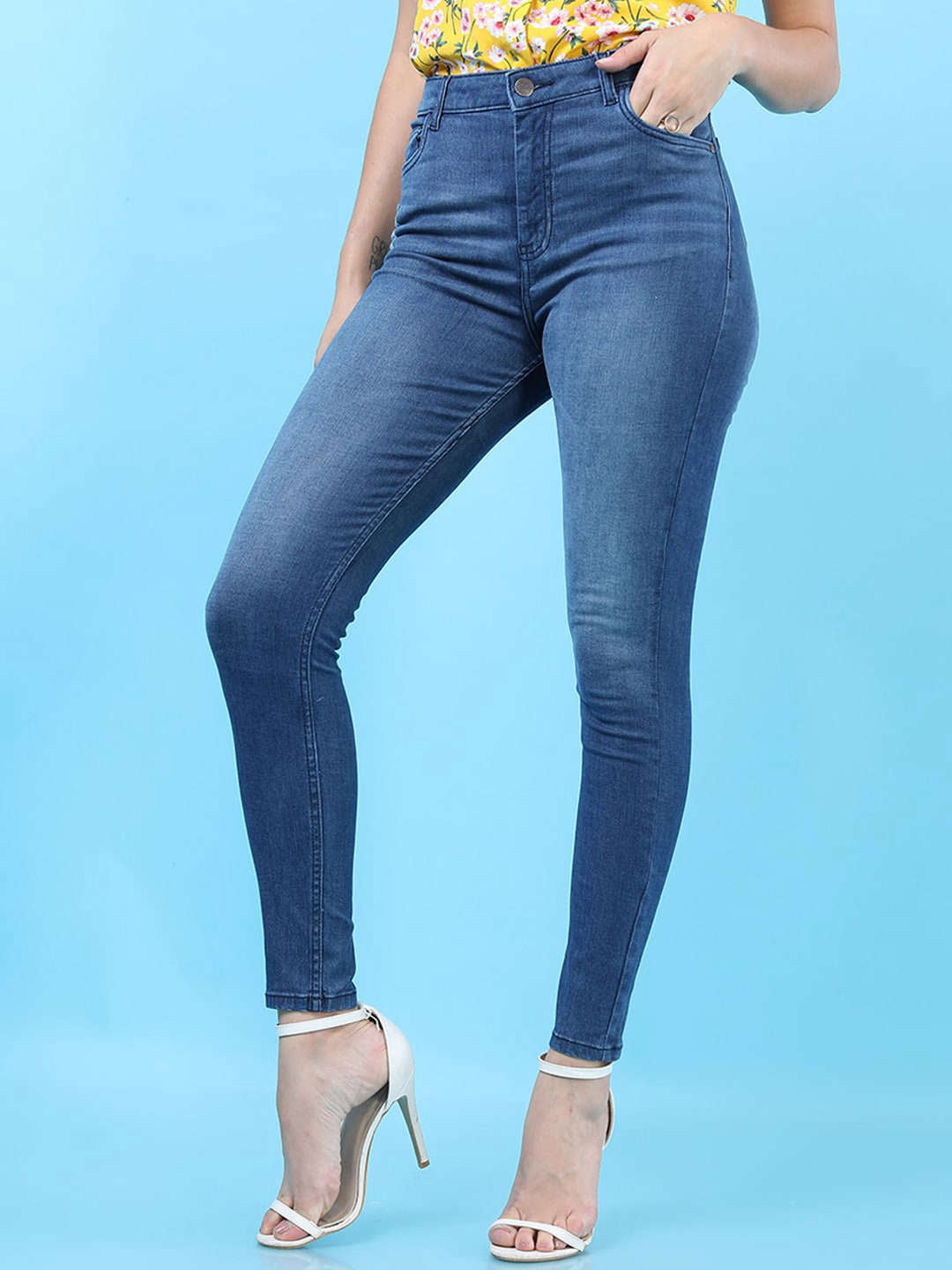 Shop Women Solid Jeans Online.