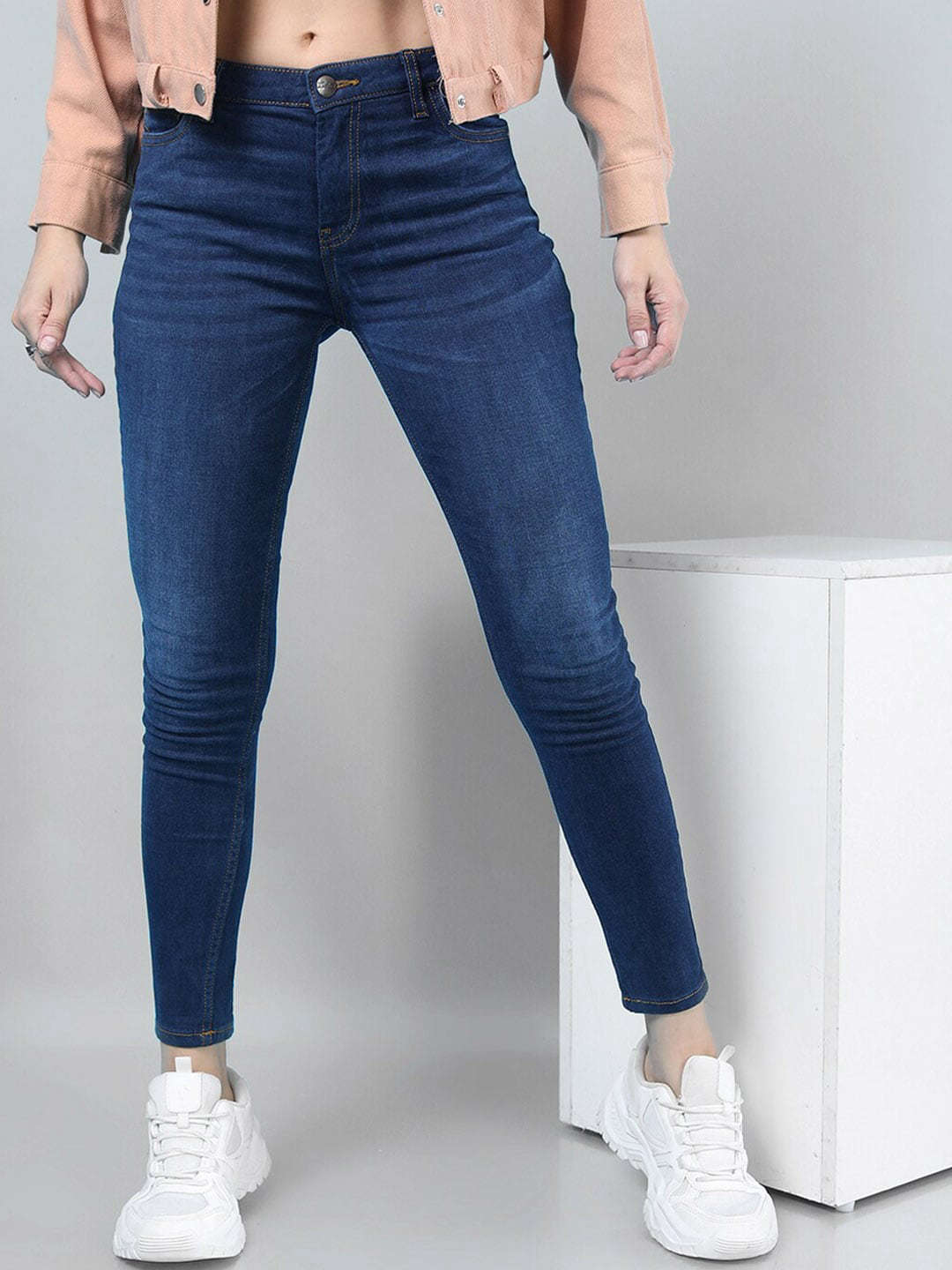 Shop Women Solid Jeans Online.