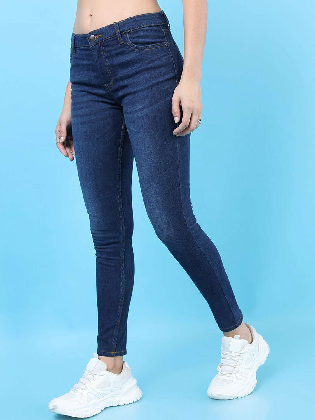 Shop Women Solid Jeans Online.