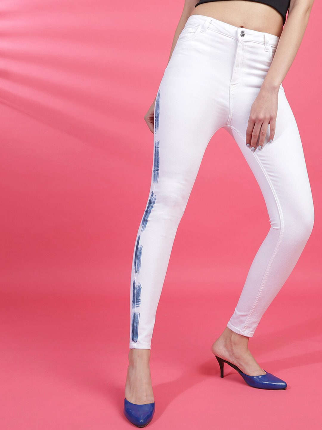 Shop Women Skinny Fit High-Rise Jeans Online.