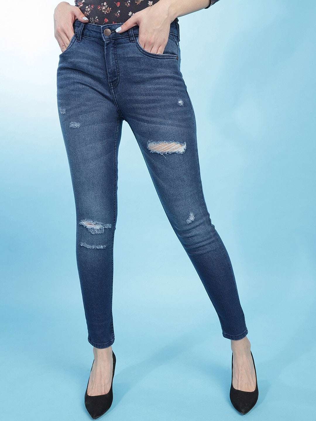 Shop Women Solid Jeans Online.