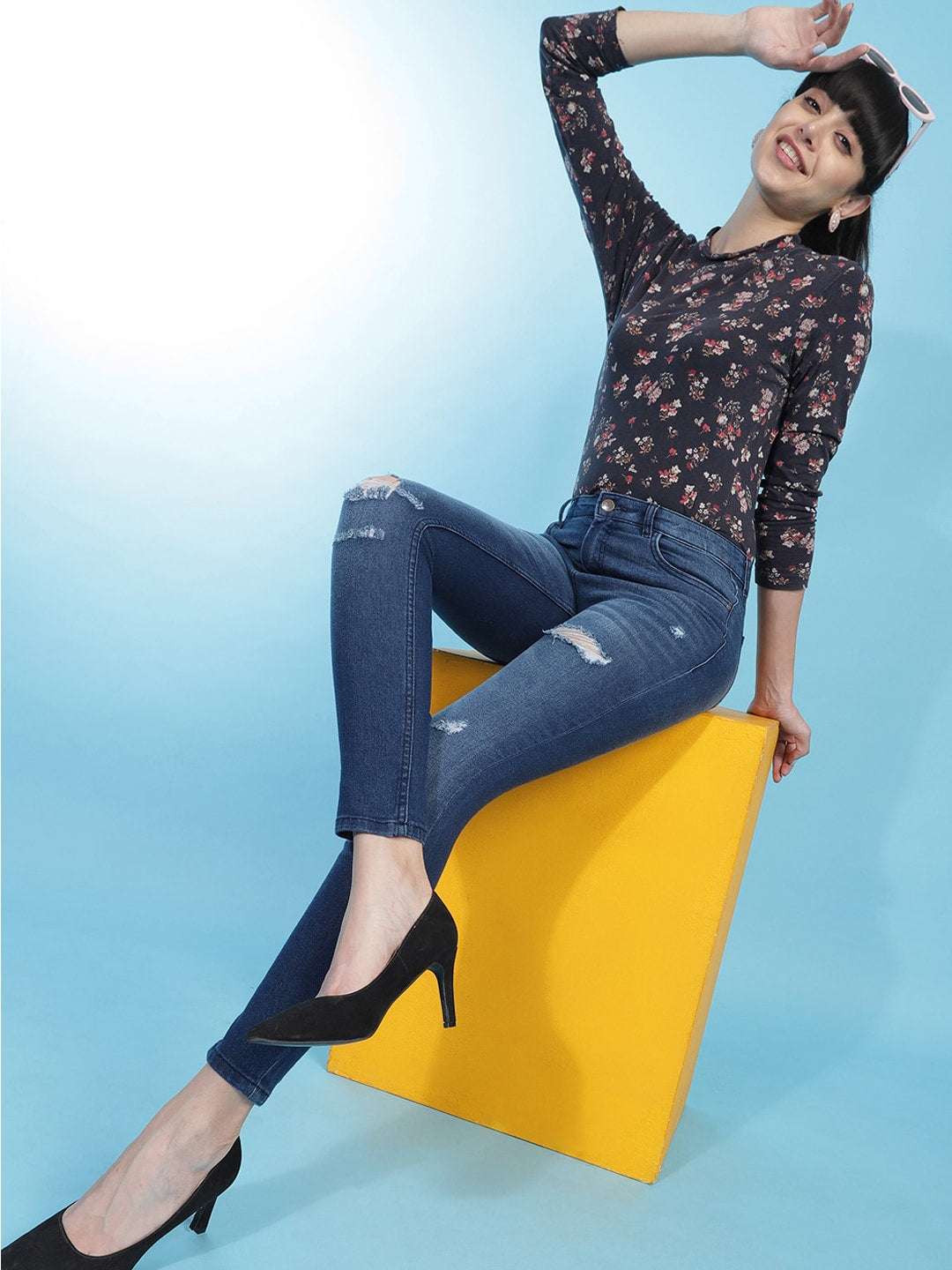 Shop Women Solid Jeans Online.